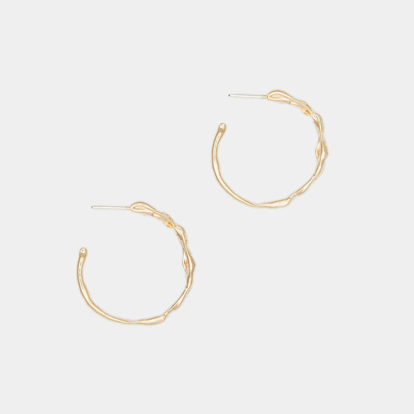 Terra Hoops Medium in Gold