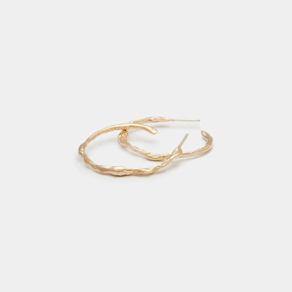 Terra Hoops Medium in Gold