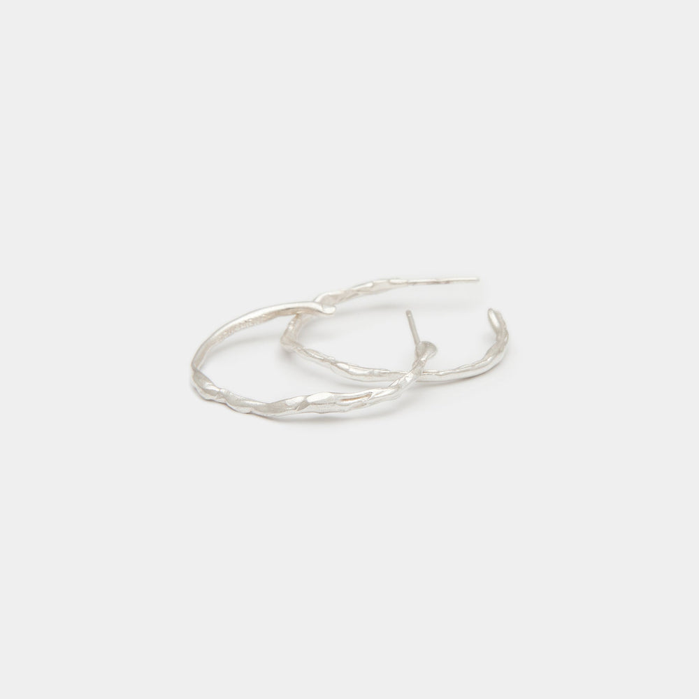 Terra Hoops Medium in Silver