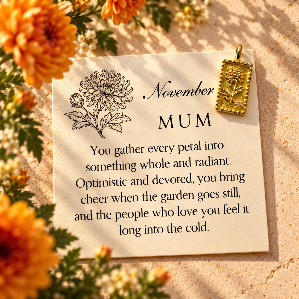 November Garden Charm - Mum