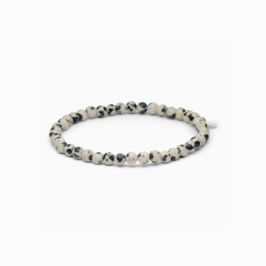 Petite Stretch Bracelet Dalmatian Jasper