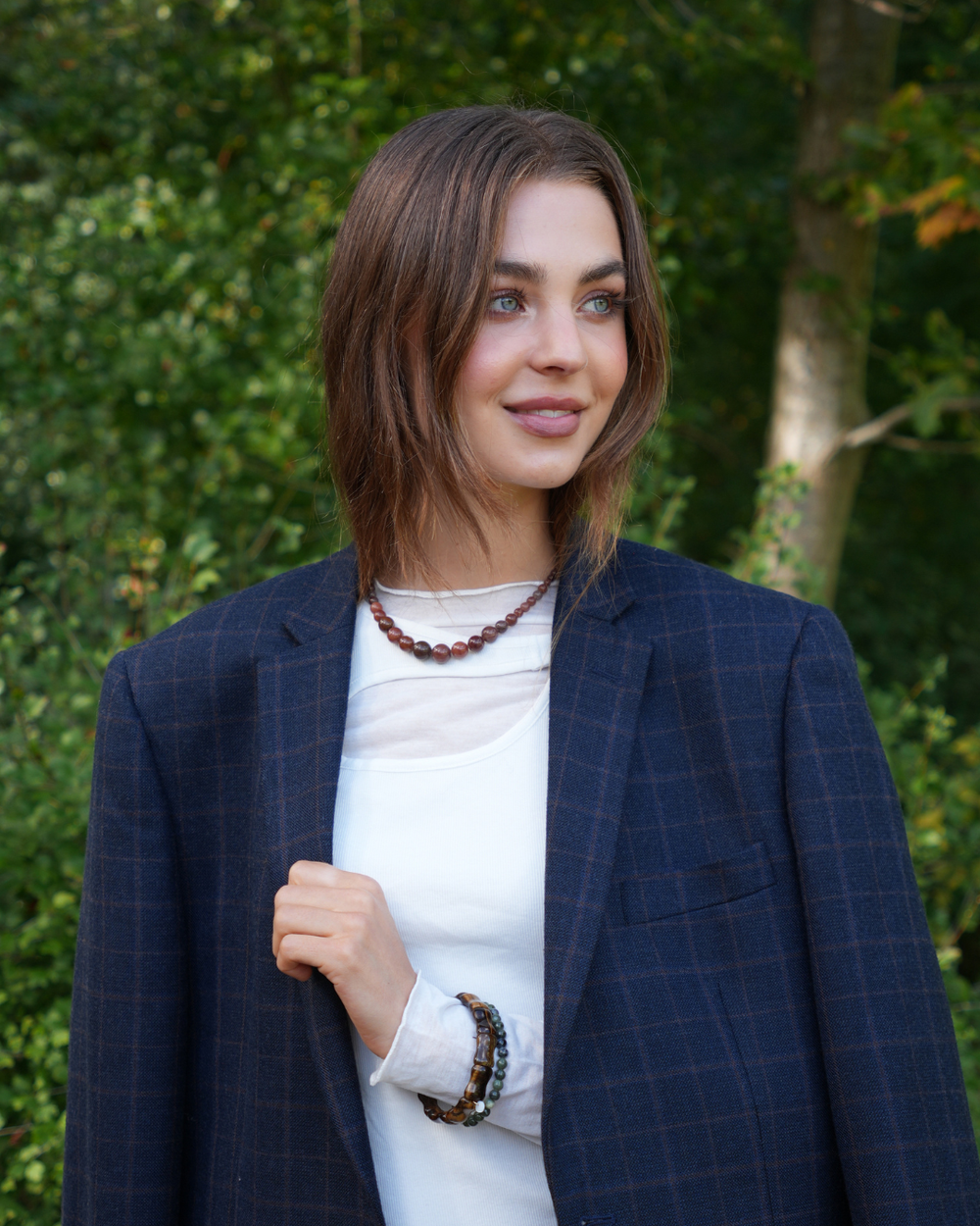 Vera Necklace Purple-Brown Aventurine