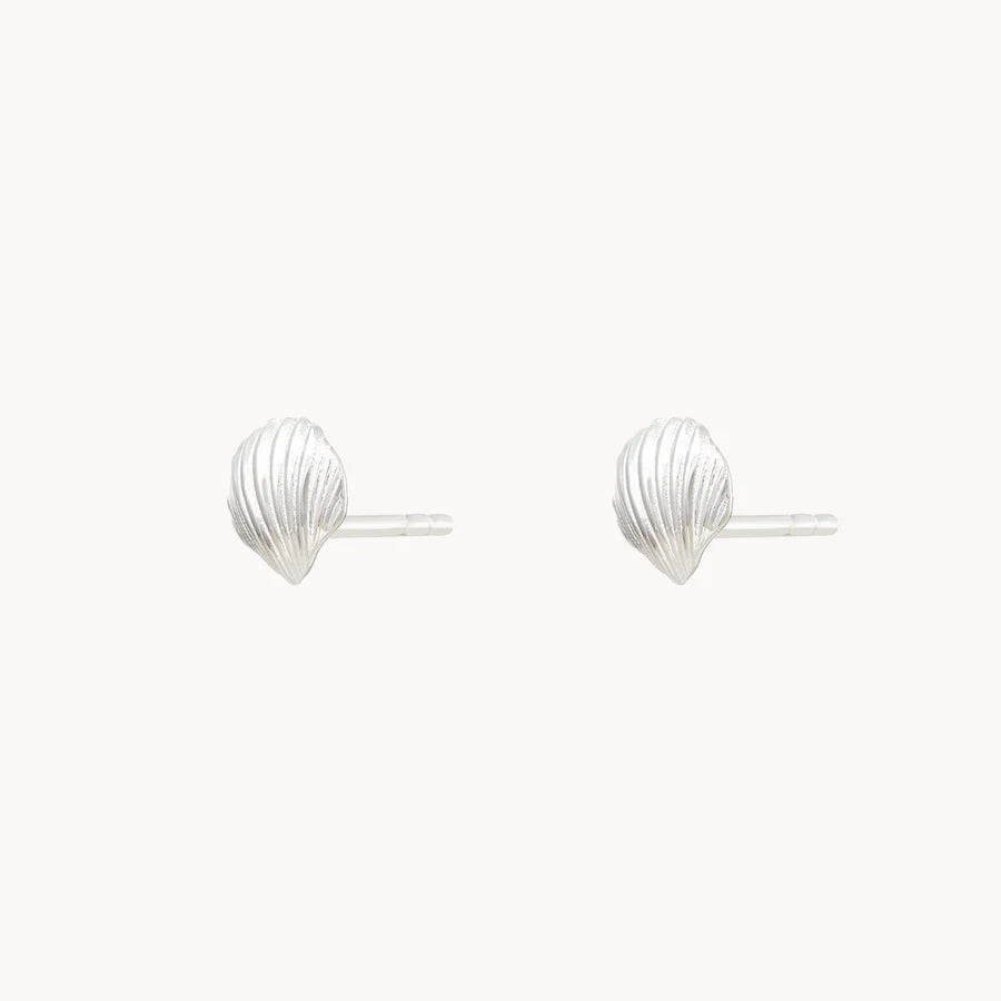 High Tide Shell Earrings Silver