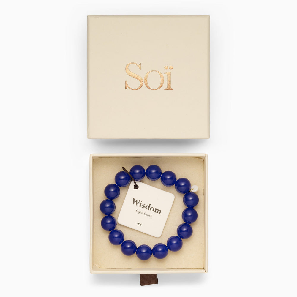 Chunky Stretch Bracelet Lapis Lazuli