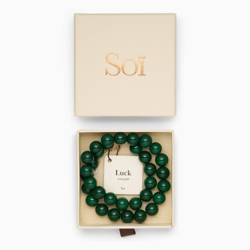 Faro Necklace Green Jade