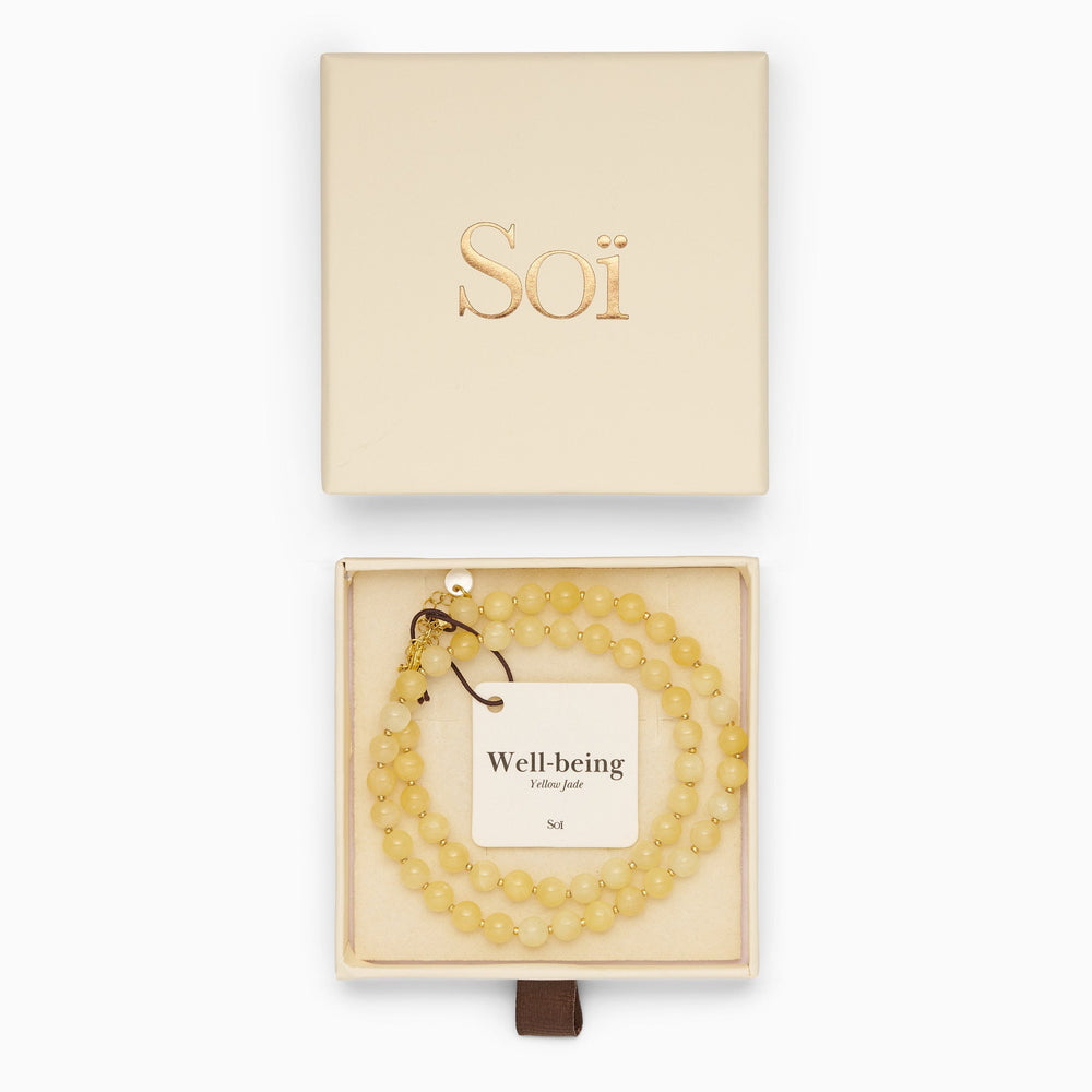 Hailey Necklace Yellow Jade
