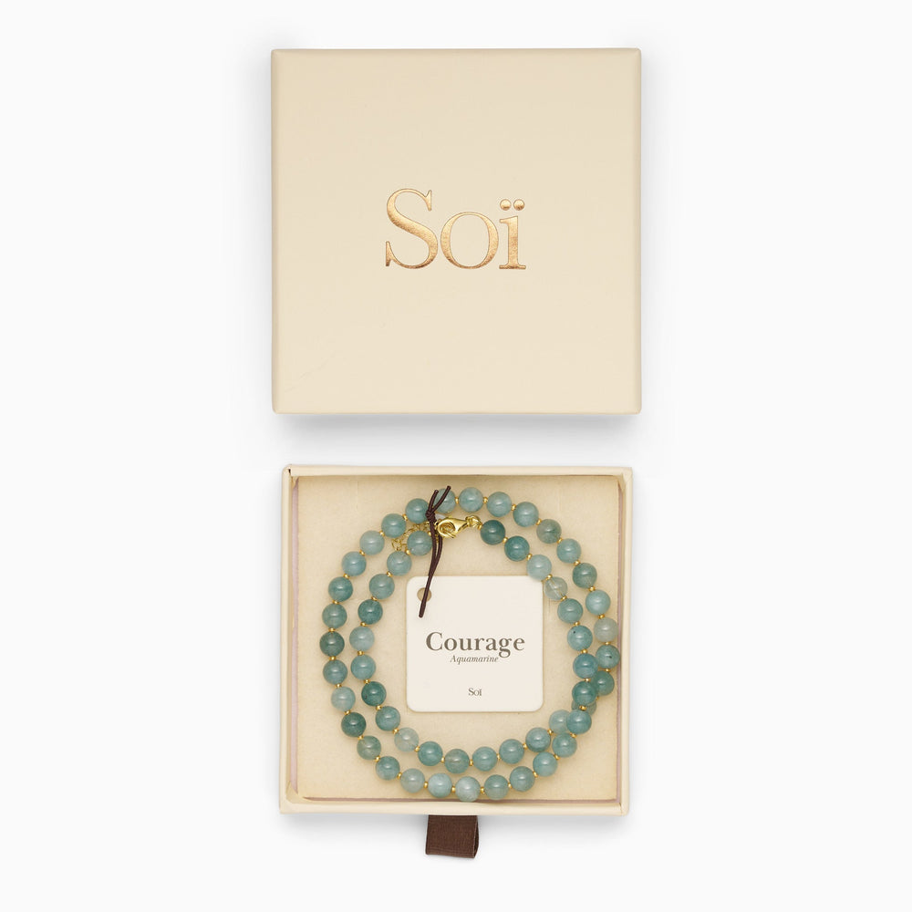 Hailey Necklace Aquamarine