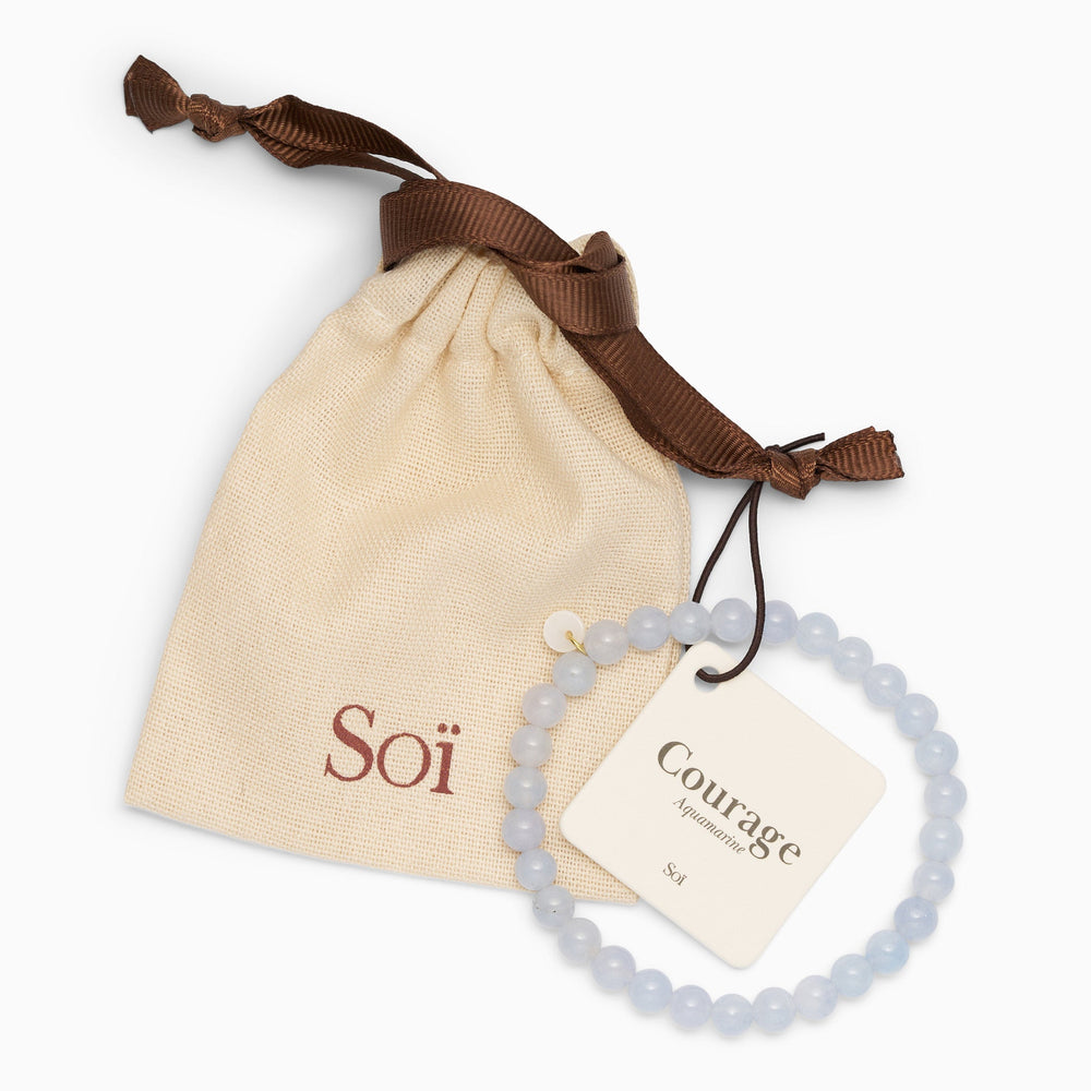 Essential Stretch Bracelet Aquamarine