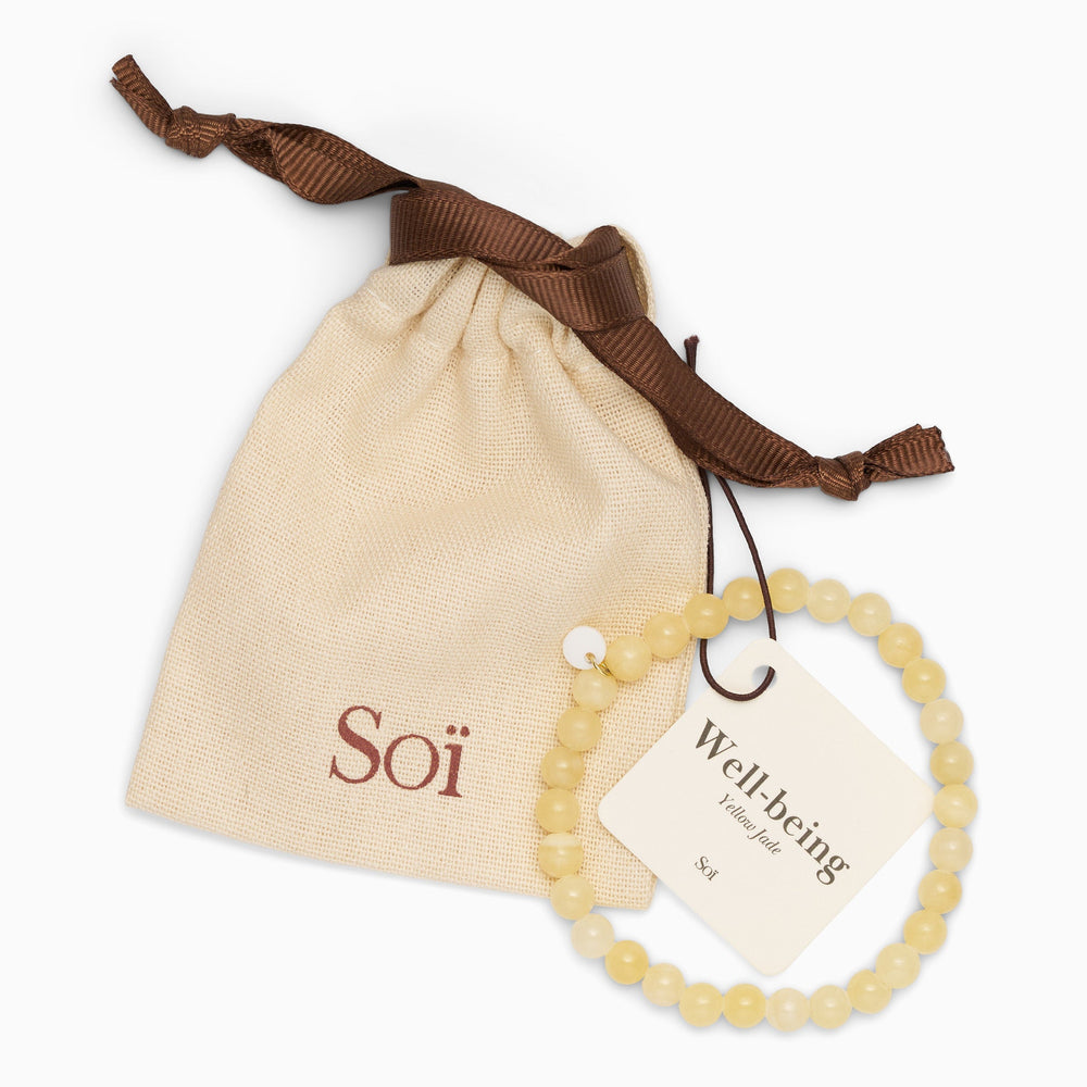 Essential Stretch Bracelet Yellow Jade