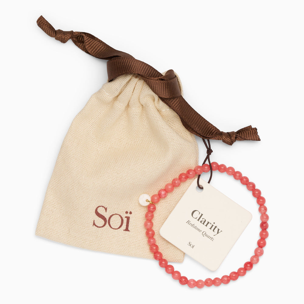 Petite Stretch Bracelet Redstone Quartz