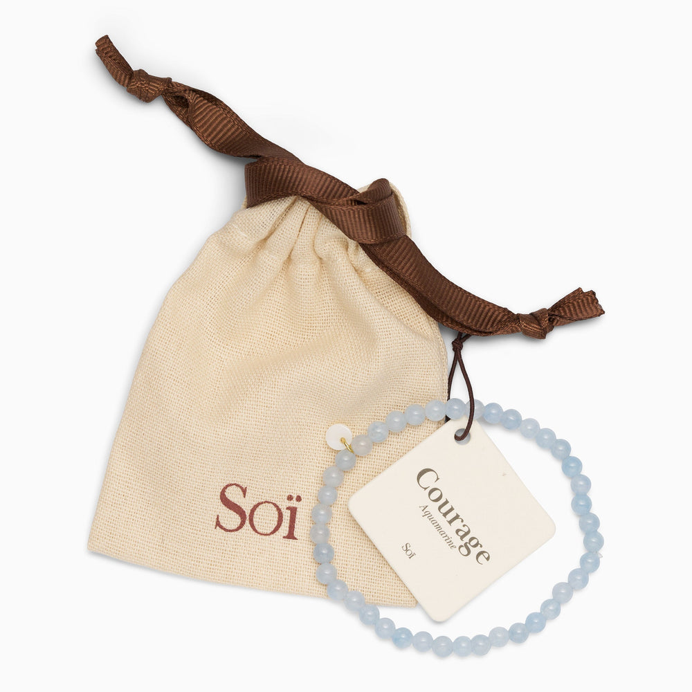 Petite Stretch Bracelet Aquamarine