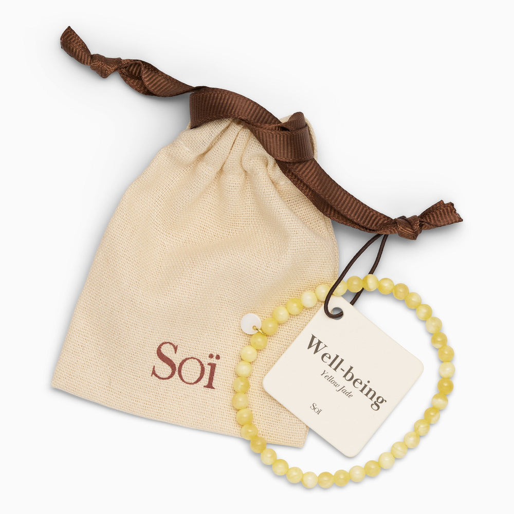Petite Stretch Bracelet Yellow Jade