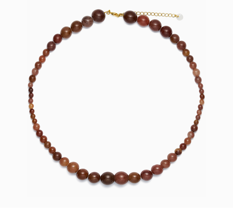 Vera Necklace Purple-Brown Aventurine