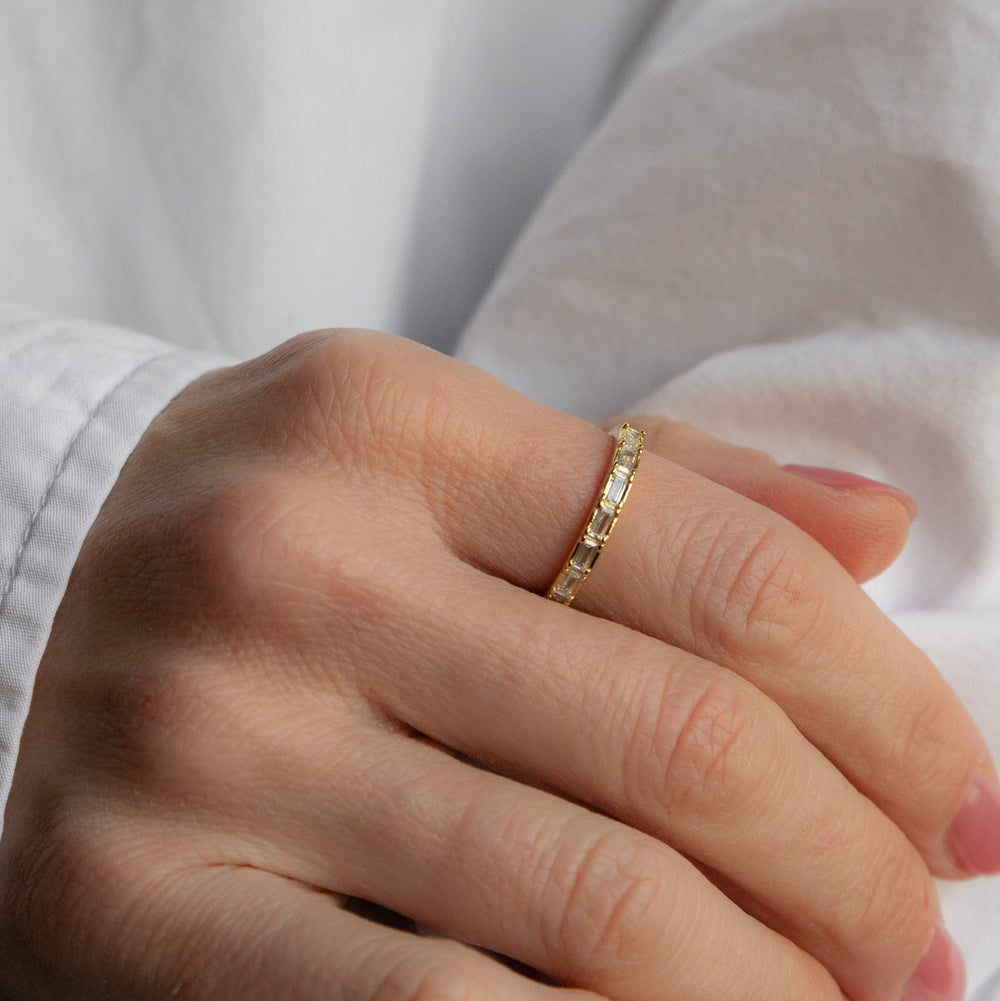 Baguette Arc Ring