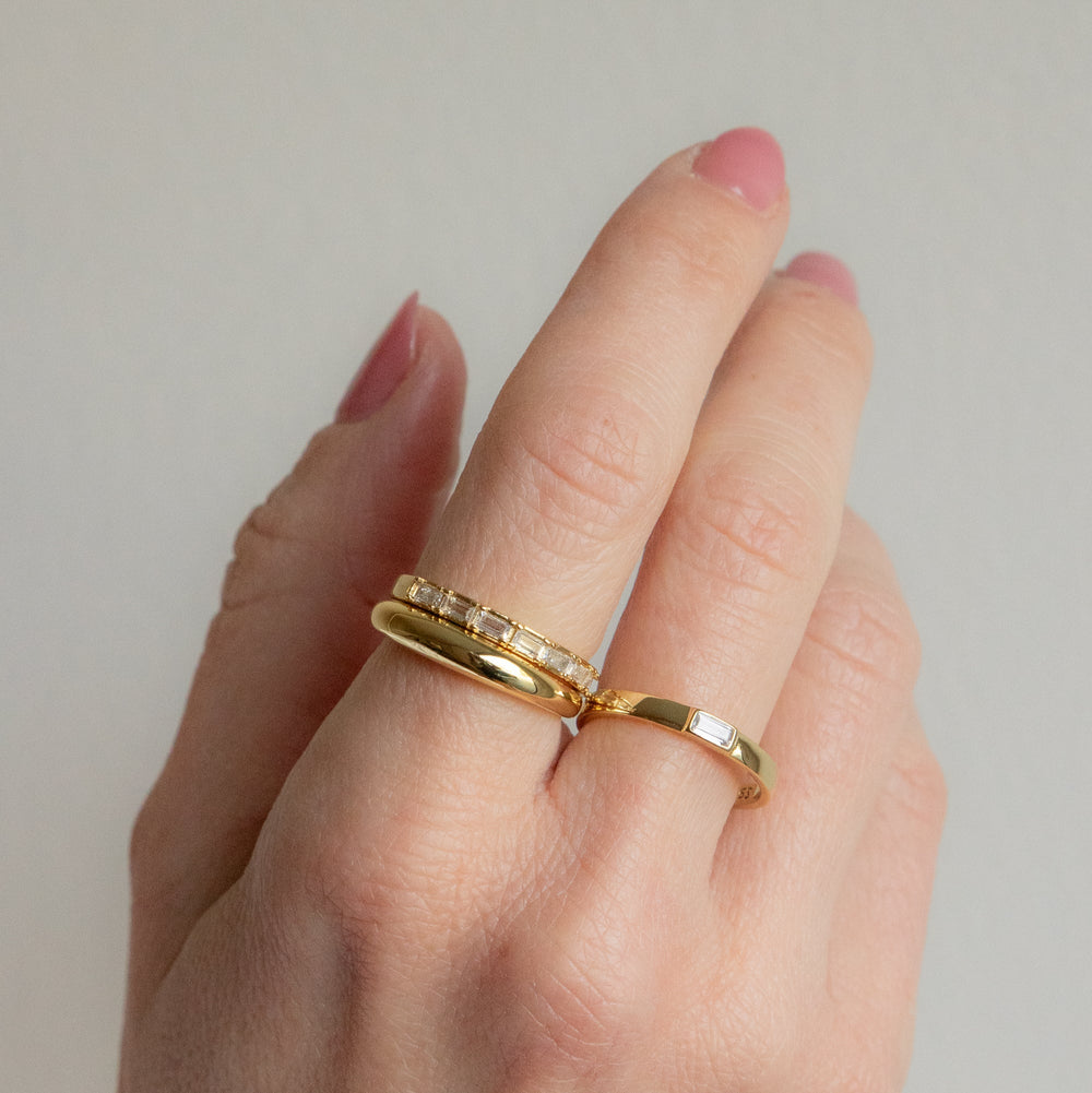 Baguette Arc Ring