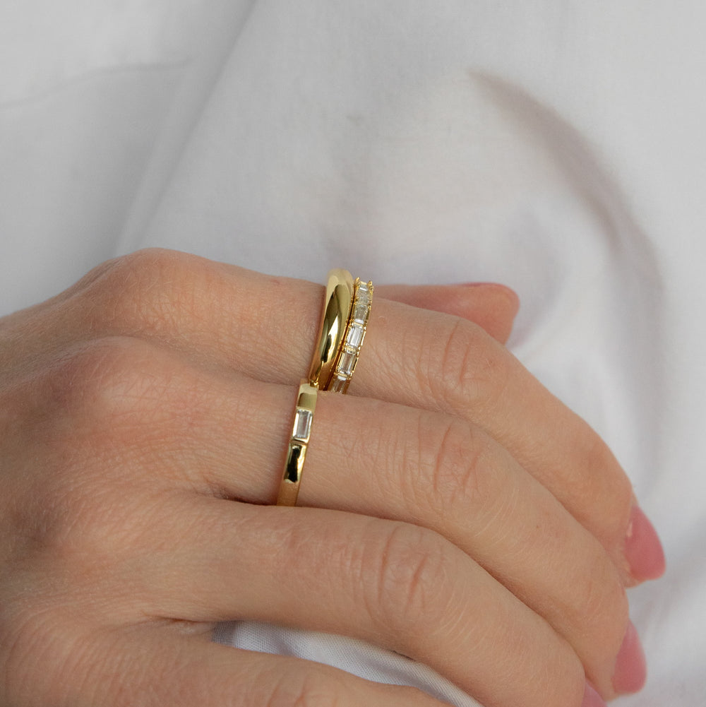 Baguette Arc Ring