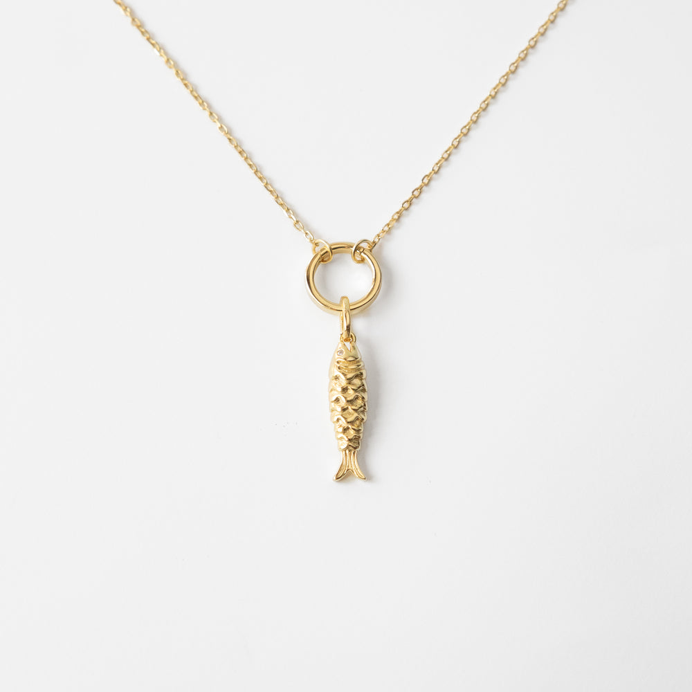 Golden Koi Charm