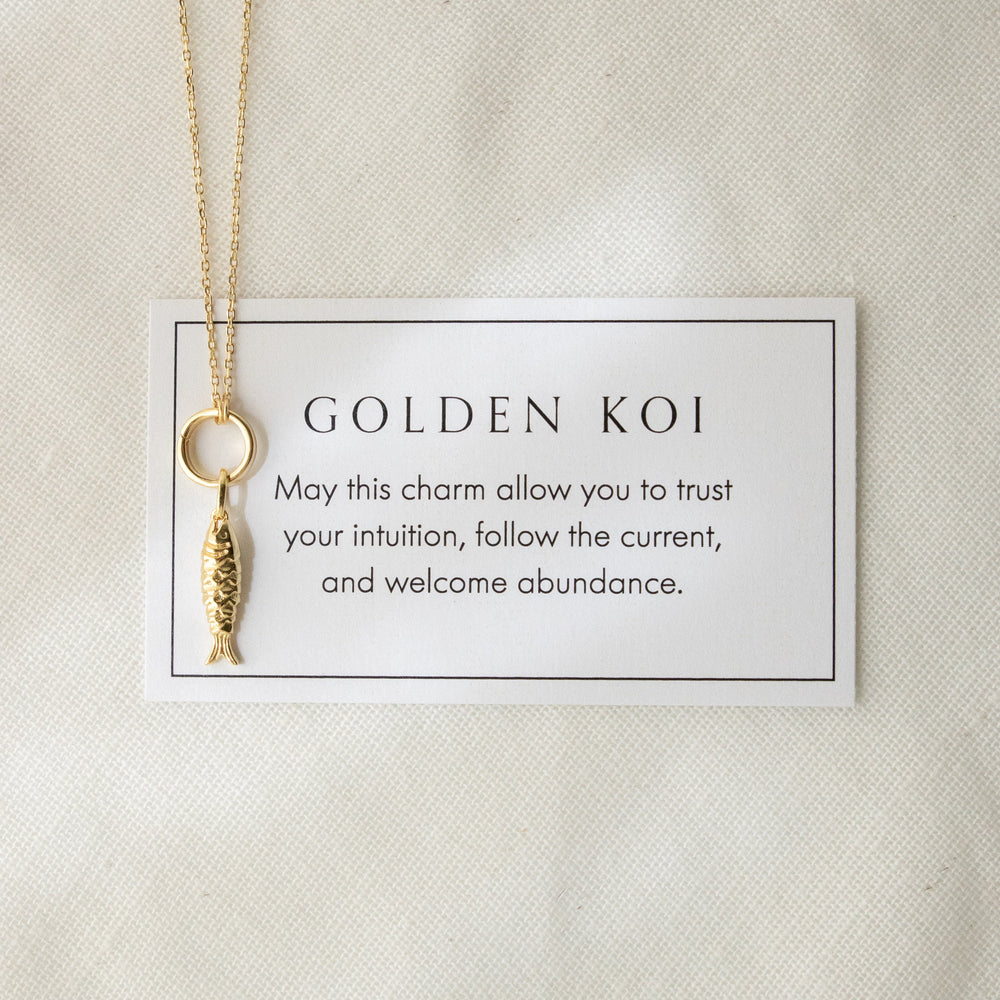 Golden Koi Charm