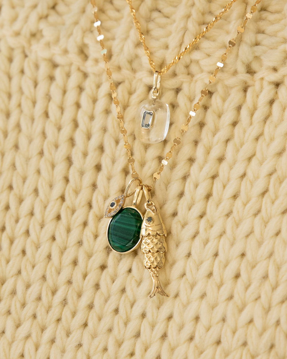 Cameo Malachite Pendant