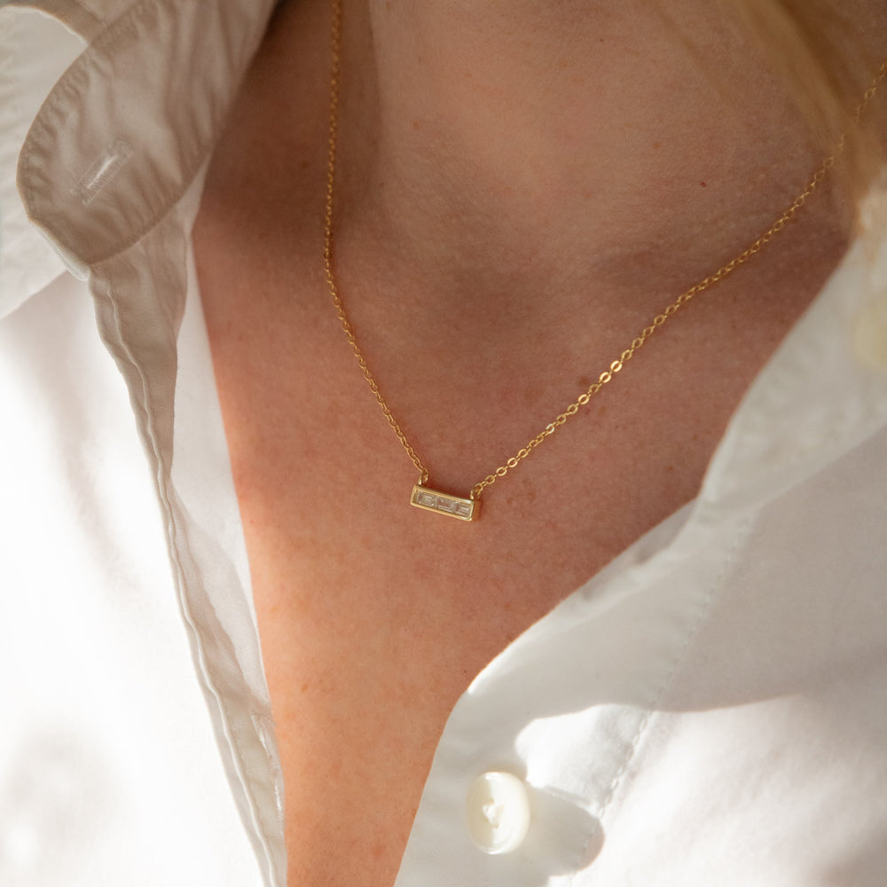 Petite Baguette Necklace