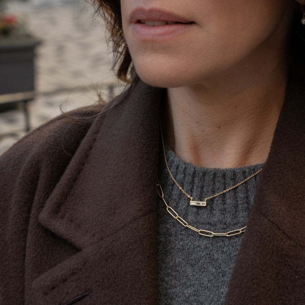Petite Baguette Necklace