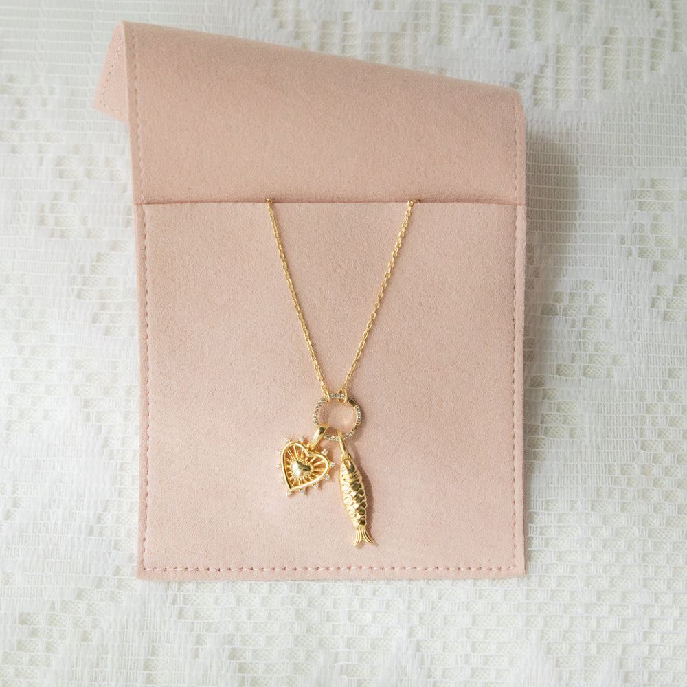 Charm Catcher Necklace CZ