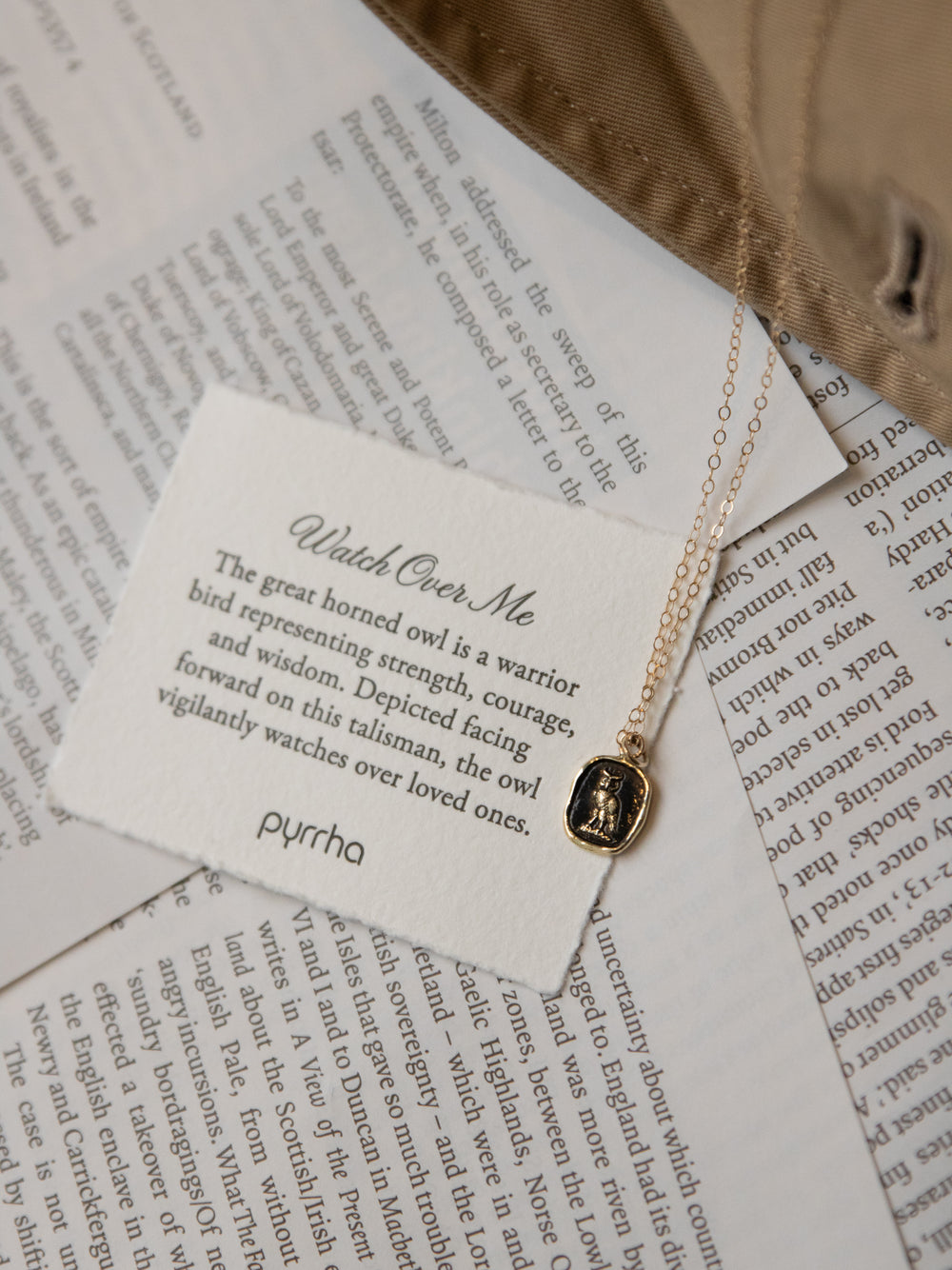 14K Gold Watch Over Me Talisman