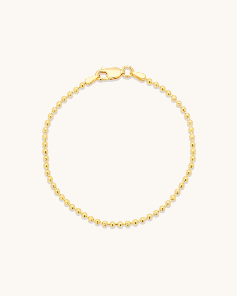 Ball Chain Bracelet Gold