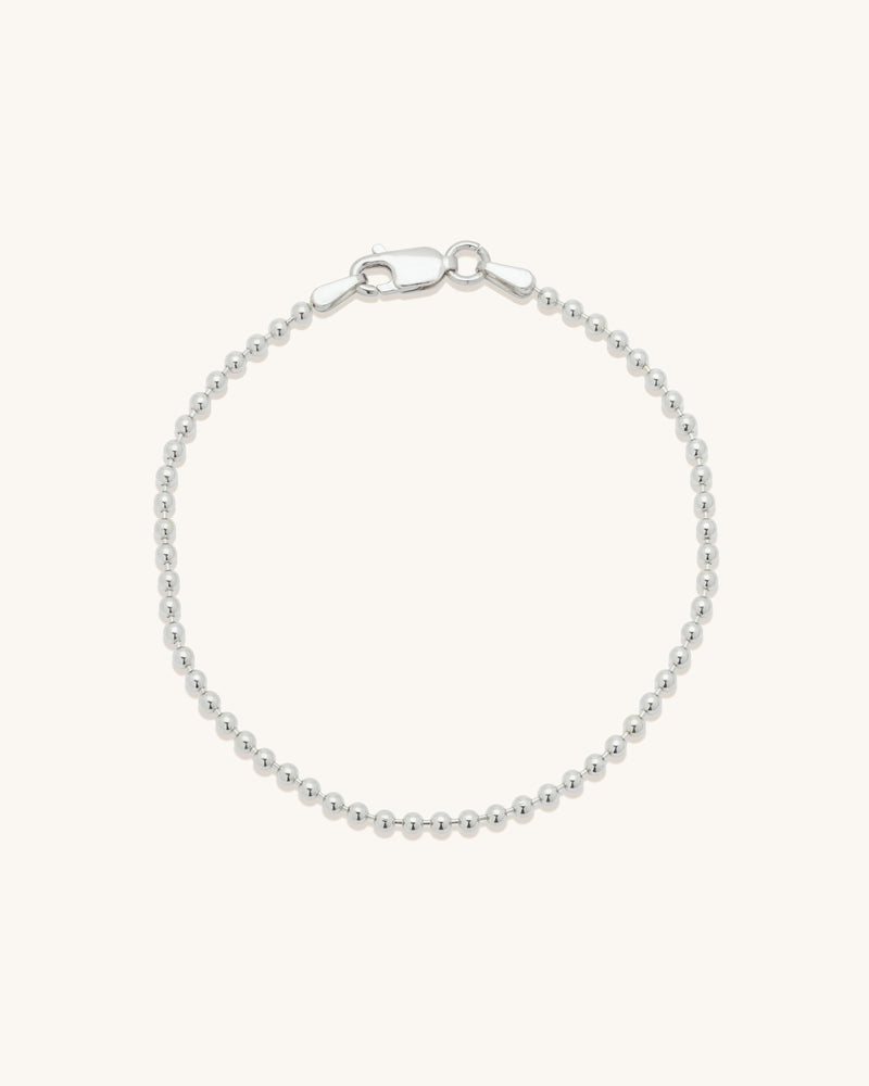 Ball Chain Bracelet Silver