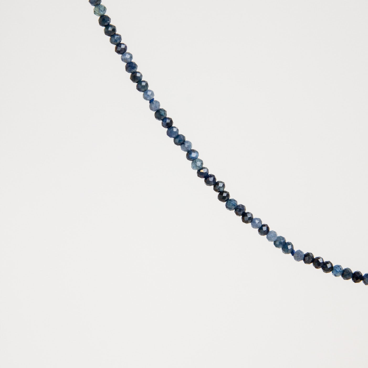 10K Petite Gemstone Necklace Sapphire