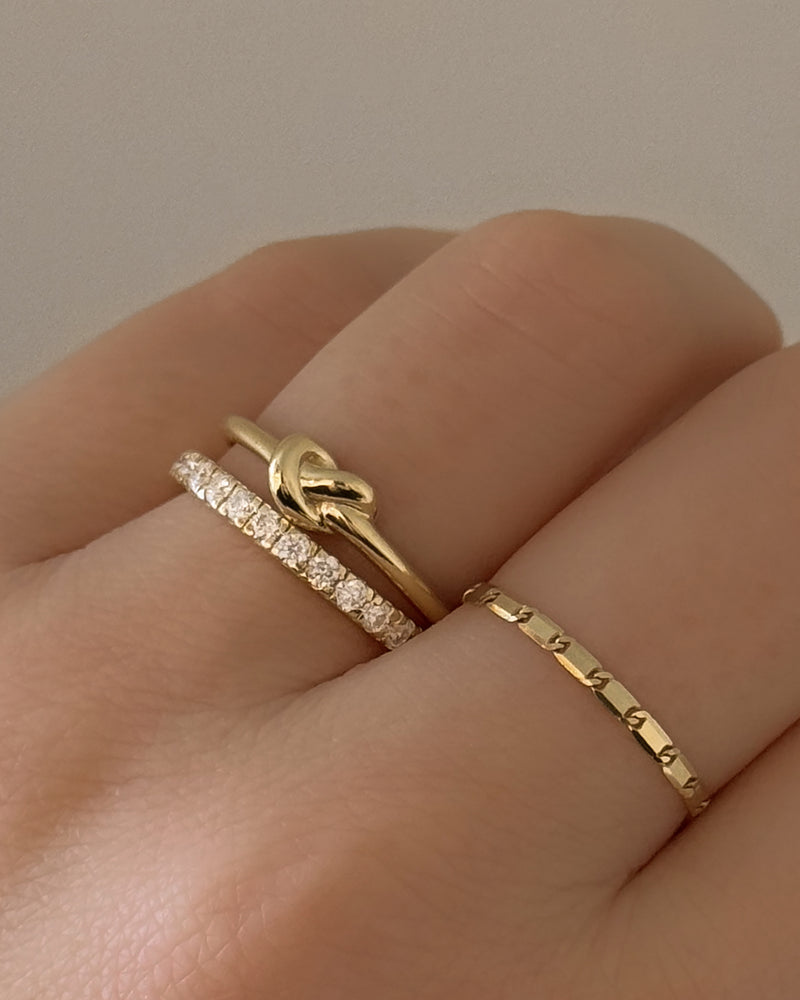 Bold Knot Ring Silver