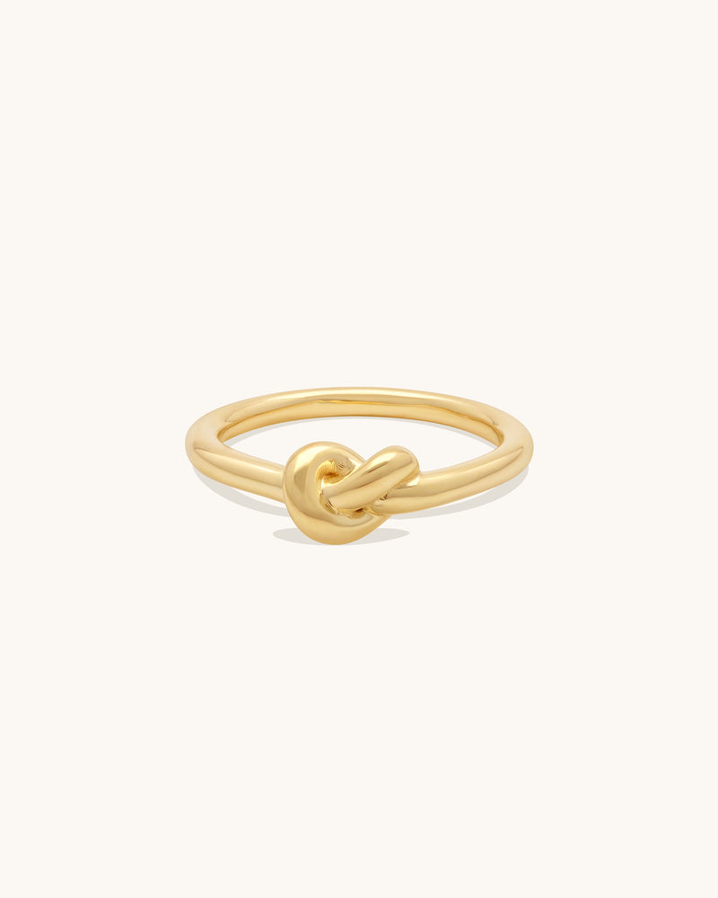 Bold Knot Ring Gold