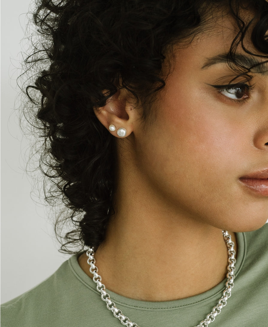 Keshi Pearl Studs 5mm