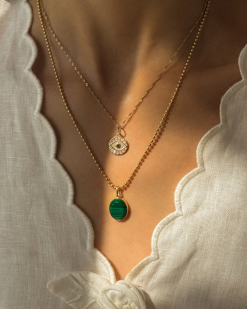 Ball Chain Necklace Gold