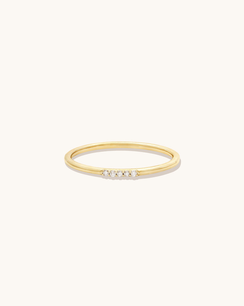 14K Cinque Stacking Ring