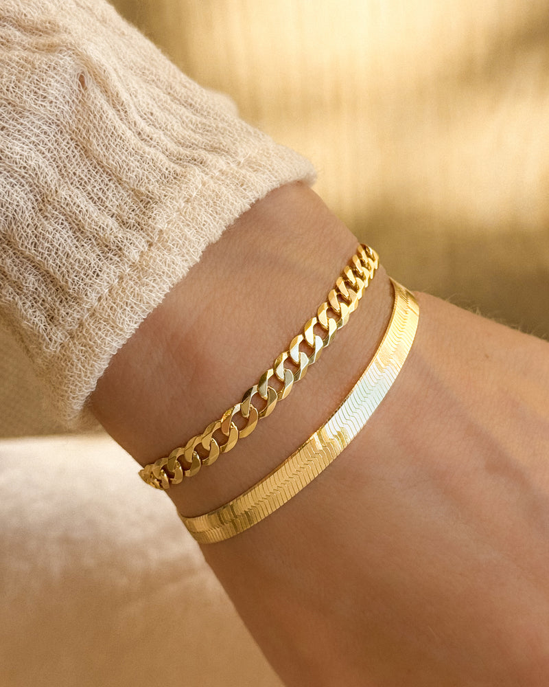 Cubano Bold Bracelet Gold