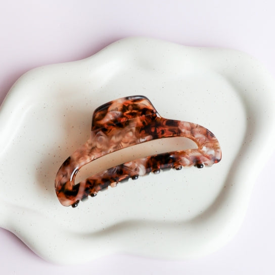 The Lydia Hair Clip Brown