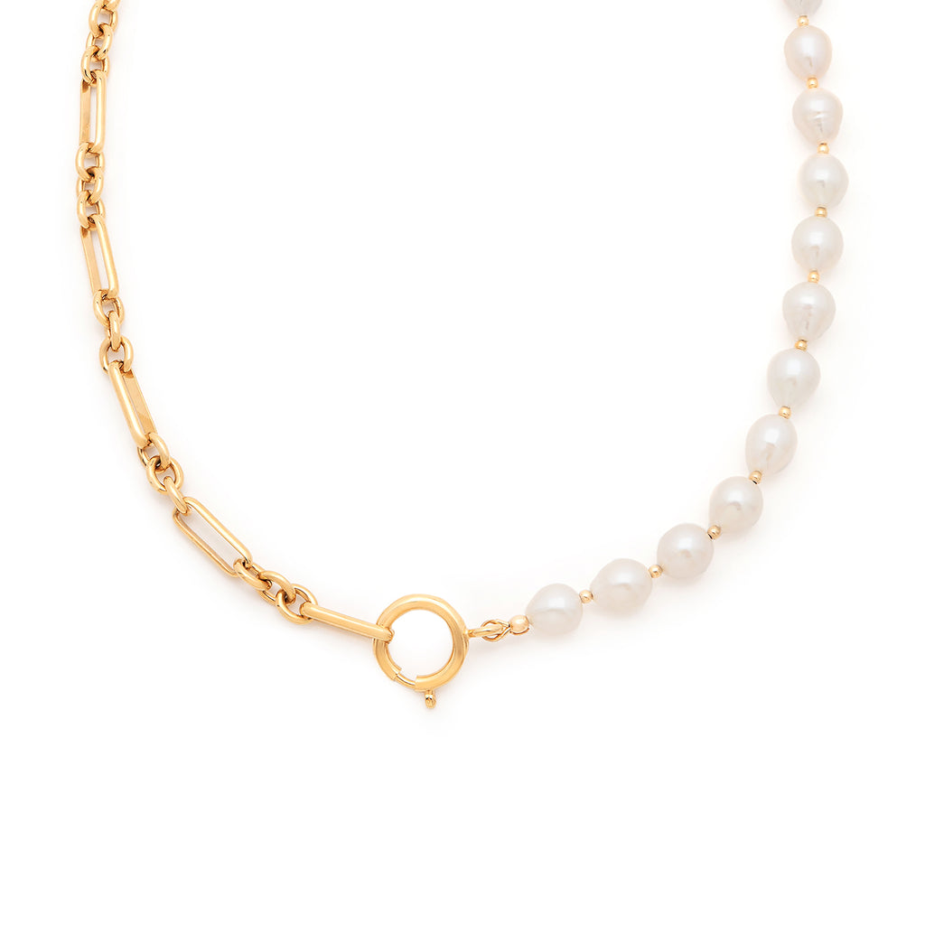 Dual Necklace Pearl