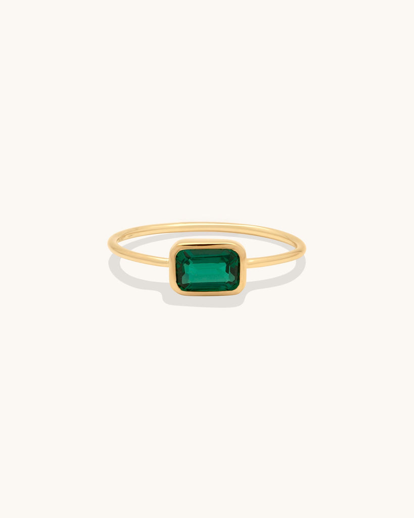 Emerald Cut Ring Emerald