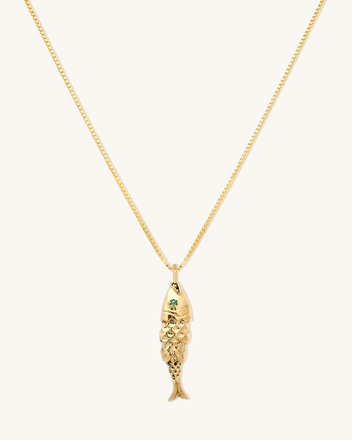 Fish Necklace Gold — Violette Boutique