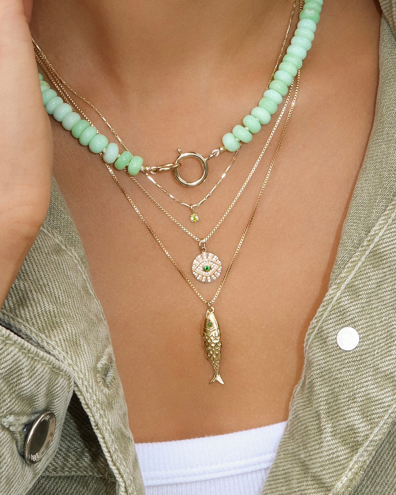 Fish Necklace Silver
