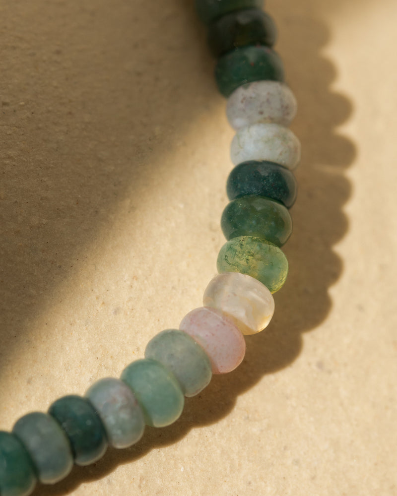 Gemstone Bracelet Green Agate