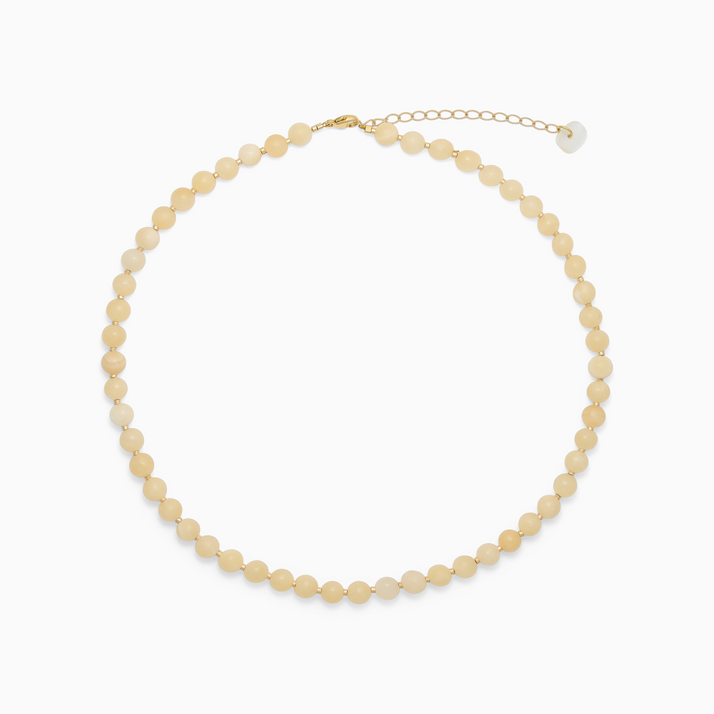 Hailey Necklace Yellow Jade