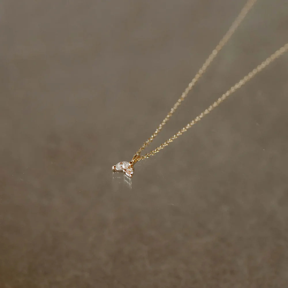 14K Lean On Me Diamond Necklace