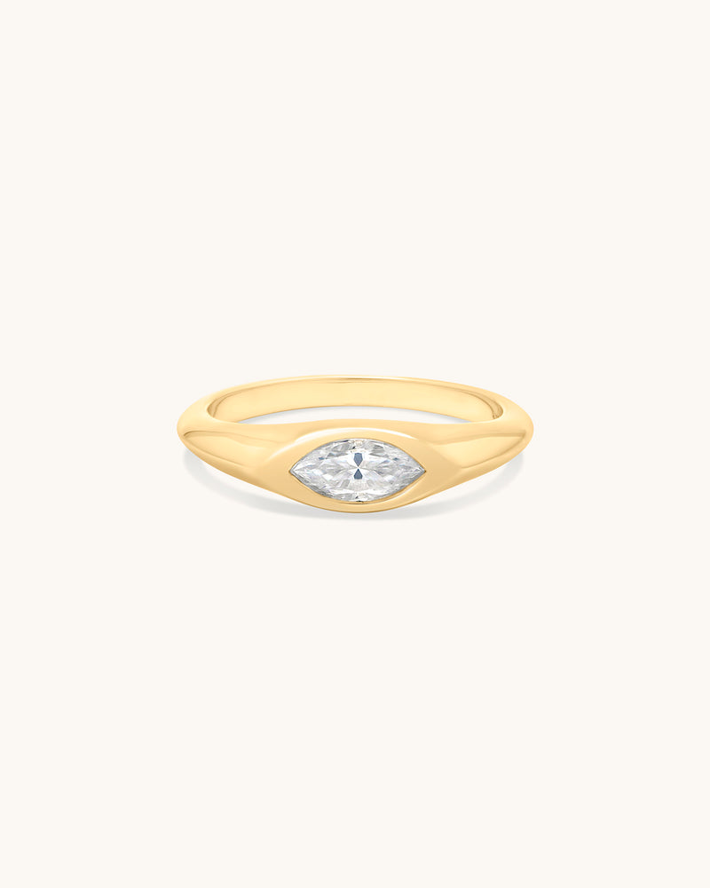 Marquise Signet Ring
