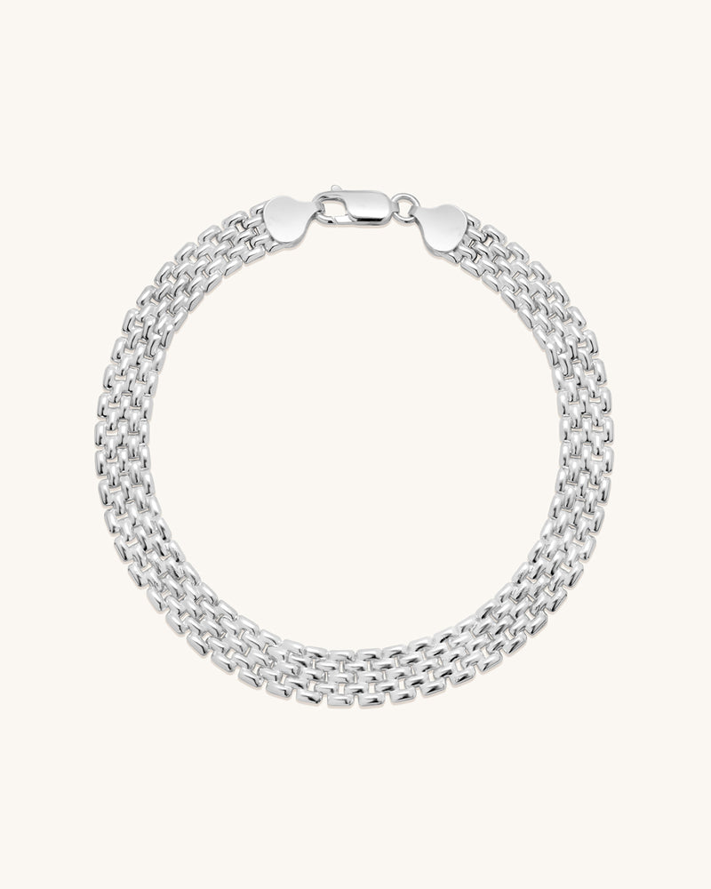 Panther Bold Bracelet Silver