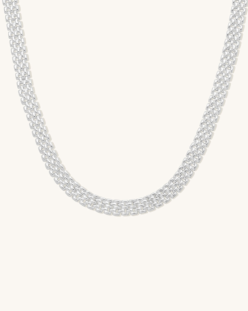 Panther Bold Necklace Silver