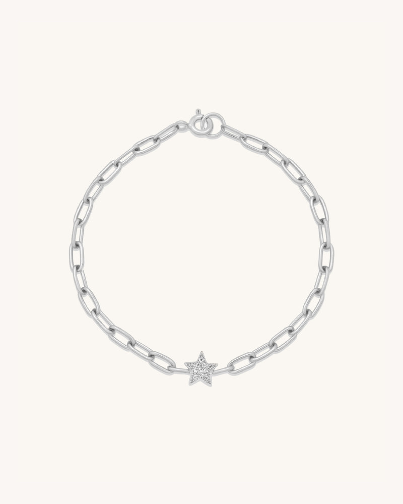 Star Pavé Bracelet Silver