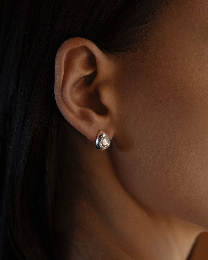 Perfect Puff Earrings Silver