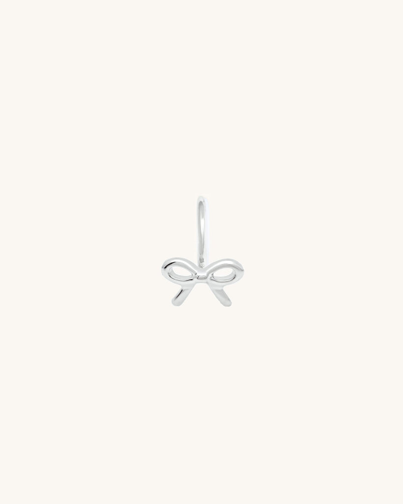 Petite Bow Pendant Silver